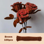 100pcs Colorful Chenille Stems