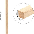 20-50pcs 2/3/5mm Balsa Wood Craft Sticks
