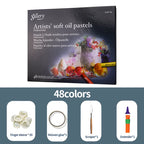 24/48Colors Gallery Artist's Soft Oil Pastel