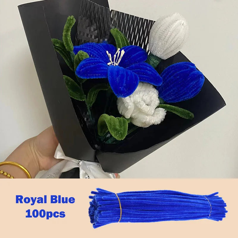 100pcs Colorful Chenille Stems