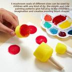 10 Pcs Set Wooden Handle Sponge Brush