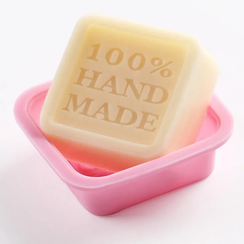 2pcs Pan "100% Hand Made" Silicone Soap Making Mold