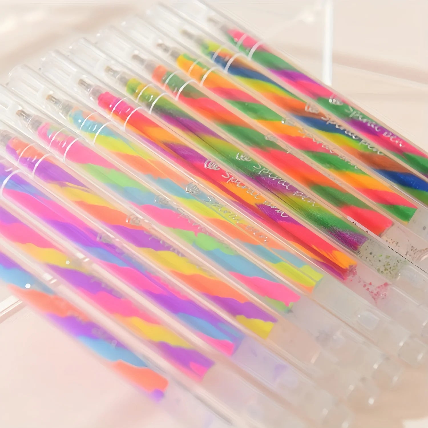 6/18Pcs Rainbow Gel Pens Color Changing