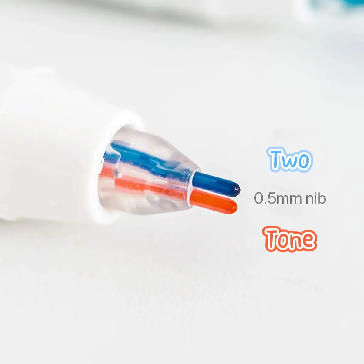 6pcs Double Line Colorful Marker Pens
