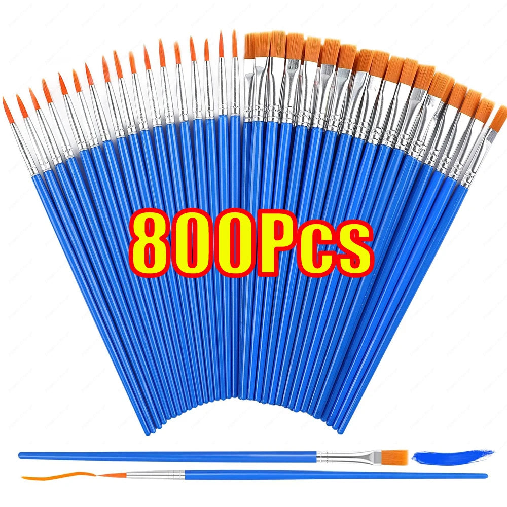 1-800pcs Acrylic Paint Brushes Set