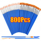 1-800pcs Acrylic Paint Brushes Set