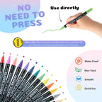 12/24/36/48 Colors Dual Tip Acrylic Paint Pens