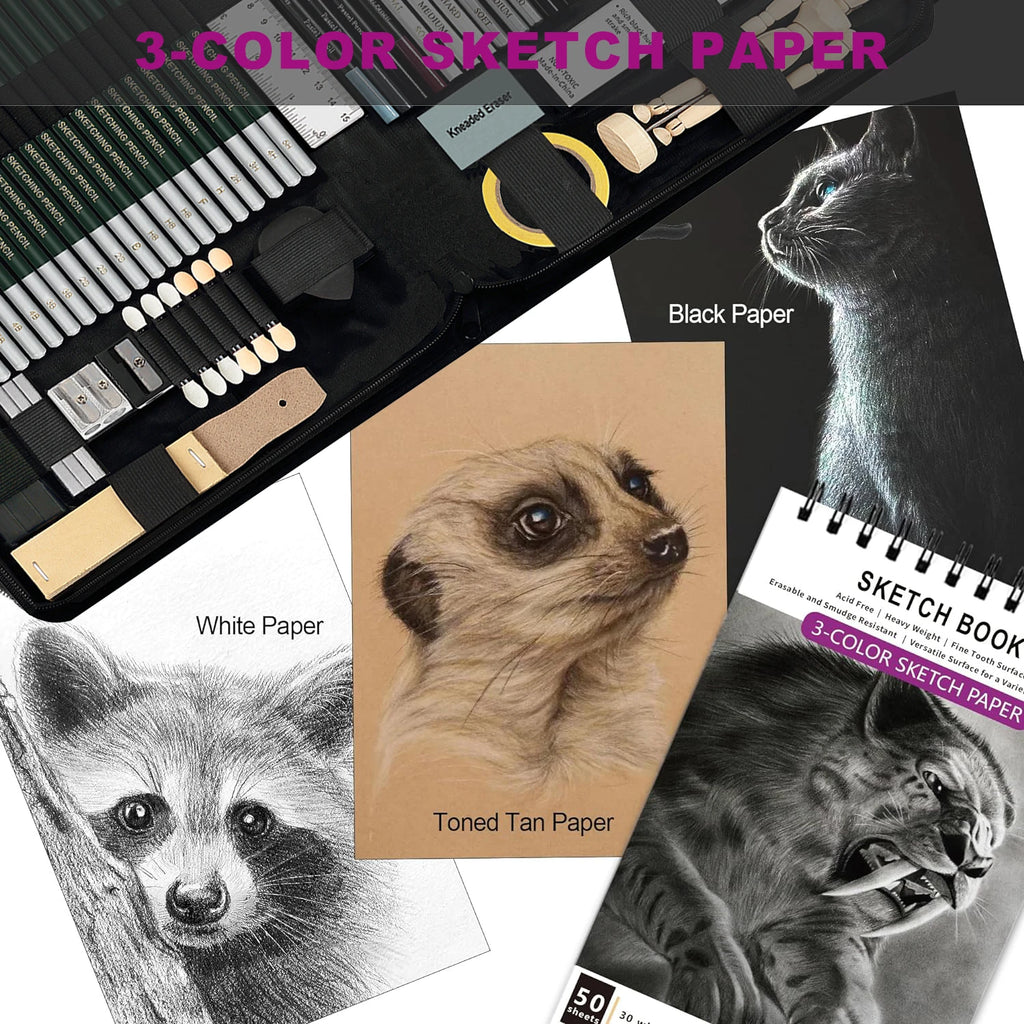 70 Pcs  Sketching Kit