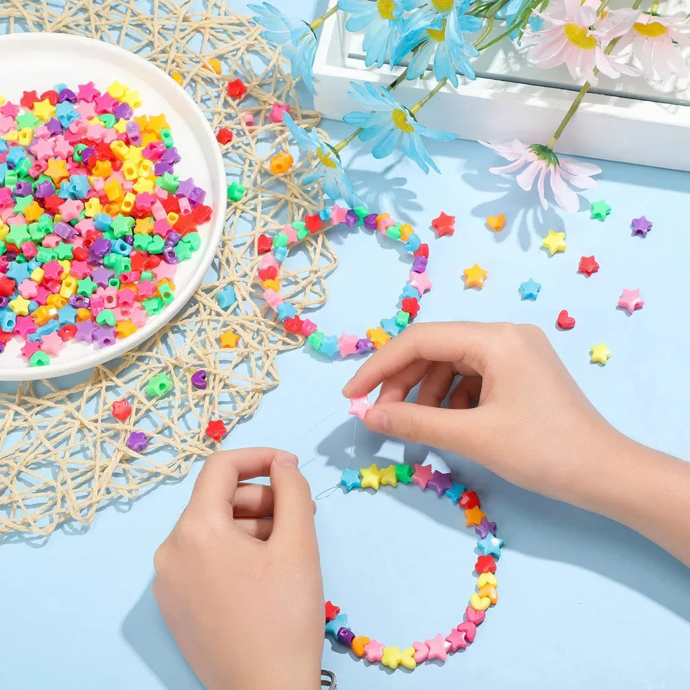 500pcs DIY Handmade Beaded Jewelry Making Kit