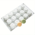 15-Cavity 3D Round Silicone Mold