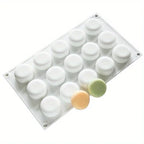 15-Cavity 3D Round Silicone Mold