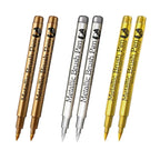 6Pcs Brush Metallic Paint Marker Pens