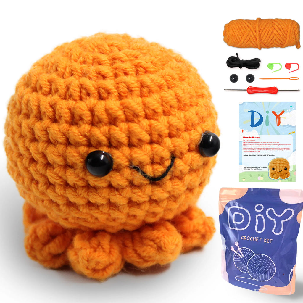 Crochet Kit for Beginners Small Octopus