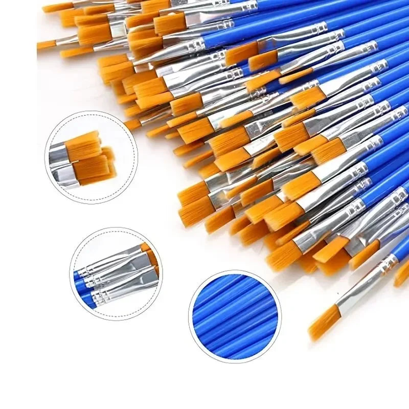50Pcs Painting Brushes