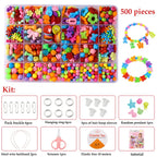 500pcs DIY Handmade Beaded Jewelry Making Kit
