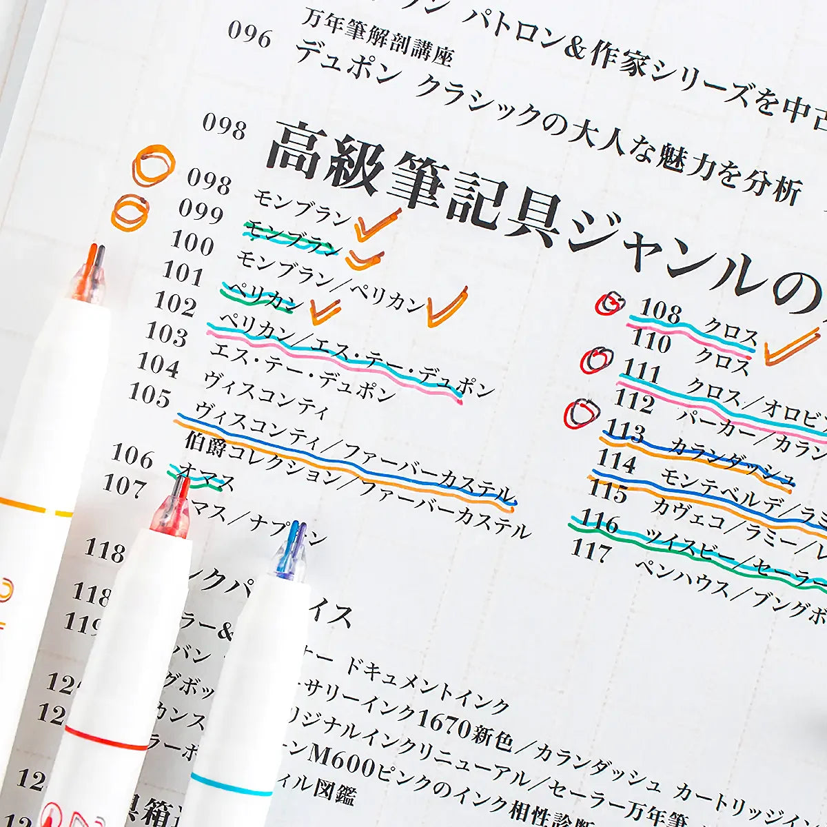6pcs Double Line Colorful Marker Pens