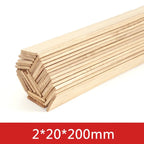 20-50pcs 2/3/5mm Balsa Wood Craft Sticks