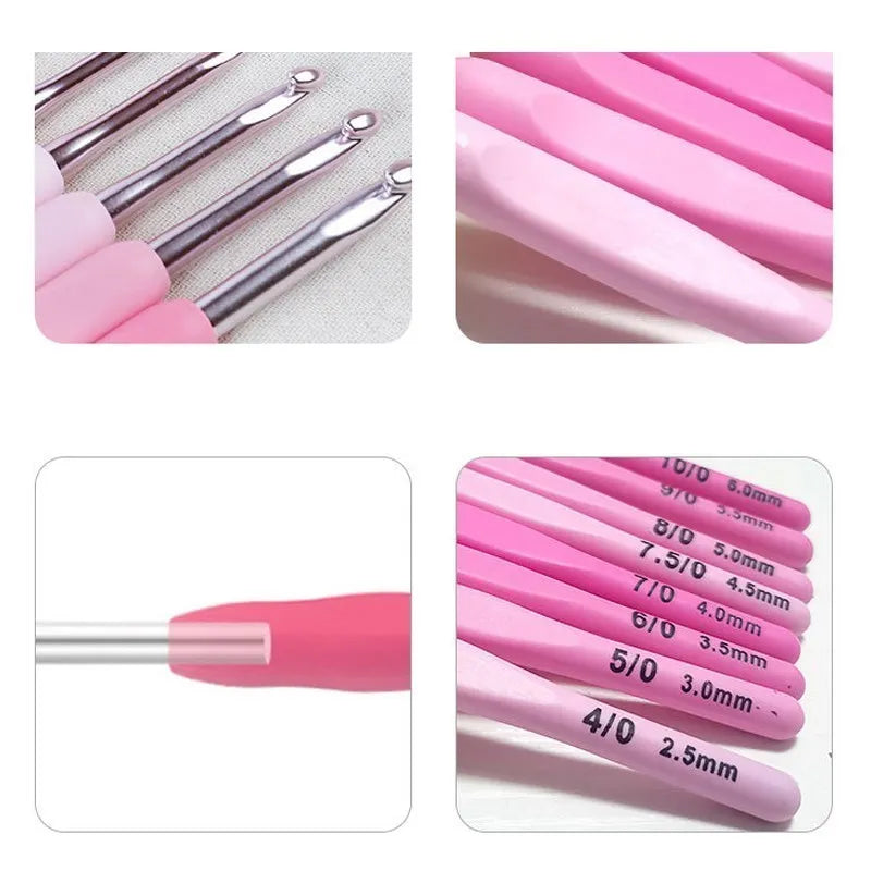 9pcs Crochet Hook Kit