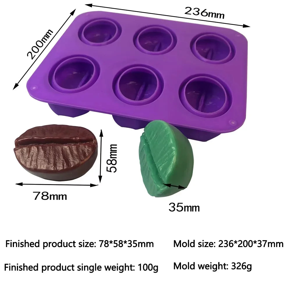6 Holes Handmade Silicone Mold