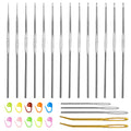 Crochet Knitting Set with Yarn and Hooks