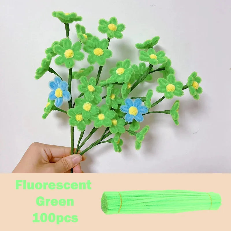 100pcs Colorful Chenille Stems