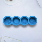3D Handmade Silicone Soap Mold 4 Types Flower Soap Making Mould DIY Circular Shape Soaps Craft Tools Round Mooncake Mold