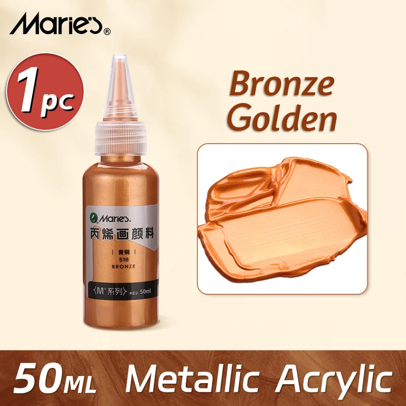 50ml Metallic Acrylic Paint