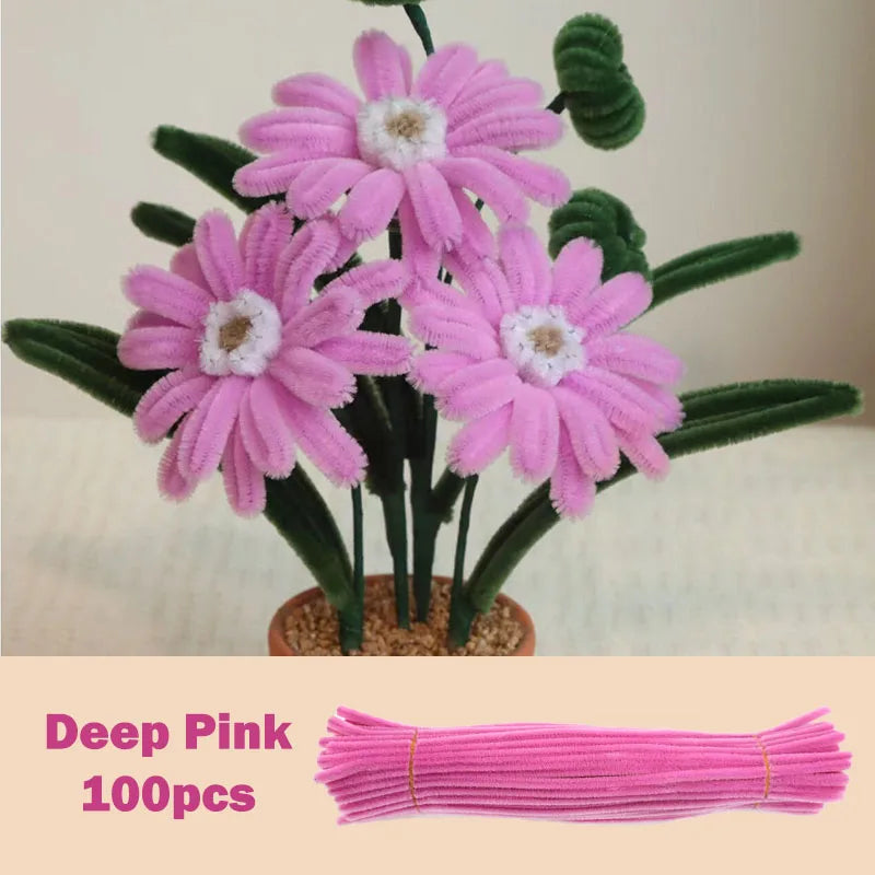 100pcs Colorful Chenille Stems
