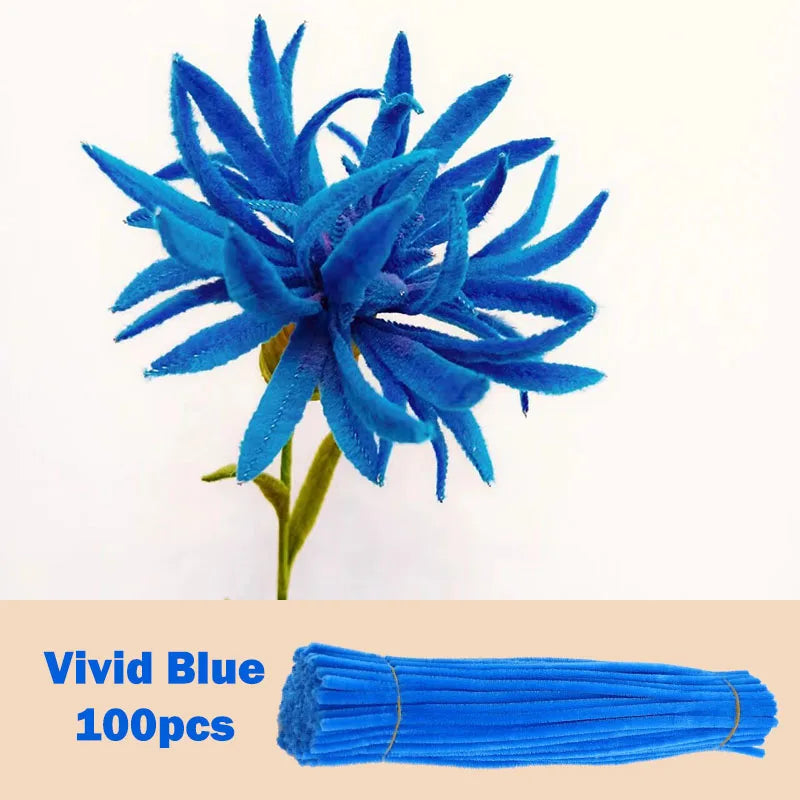 100pcs Colorful Chenille Stems