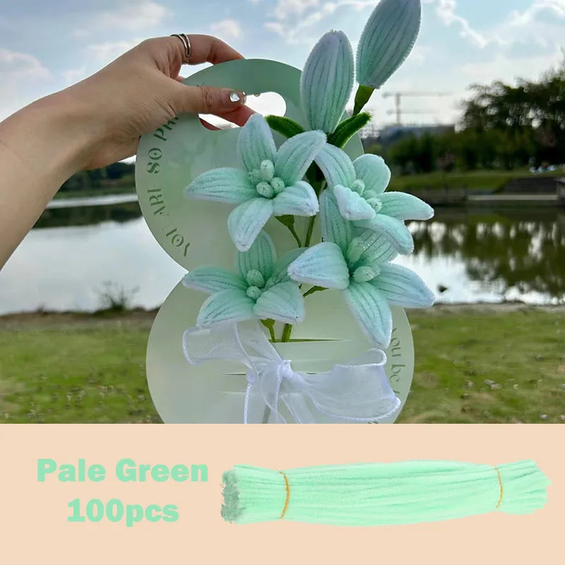 100pcs Colorful Chenille Stems