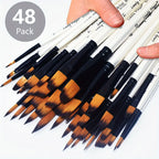 12/48pcs Professional Artist Paint Brush Set