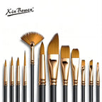 12 PCS Nylon Bristle Brushes Set for Artists