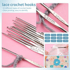 Knitting Crochet Hook Set with Bag
