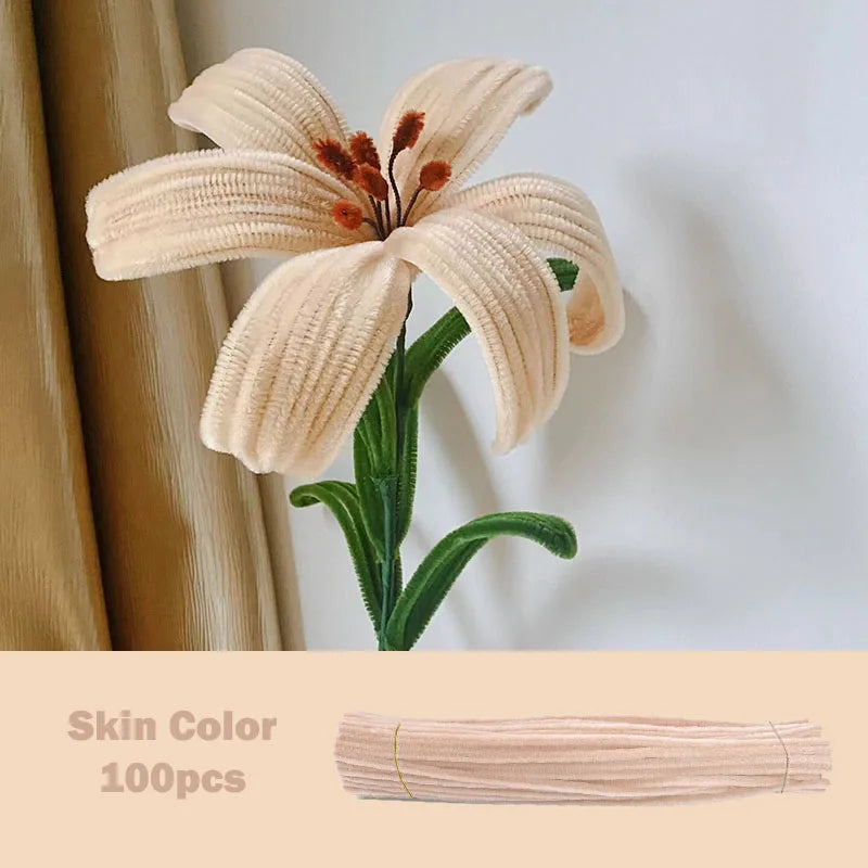 100pcs Colorful Chenille Stems