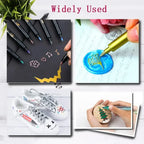 6Pcs Brush Metallic Paint Marker Pens