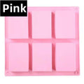 Newest 6 Grids Rectangle Silicone Soap Making Molds DIY Chocolate Mousse Cake Bakeware Ice Cream Mould Tools Birthday Gifts 2023