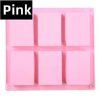 Newest 6 Grids Rectangle Silicone Soap Making Molds DIY Chocolate Mousse Cake Bakeware Ice Cream Mould Tools Birthday Gifts 2023