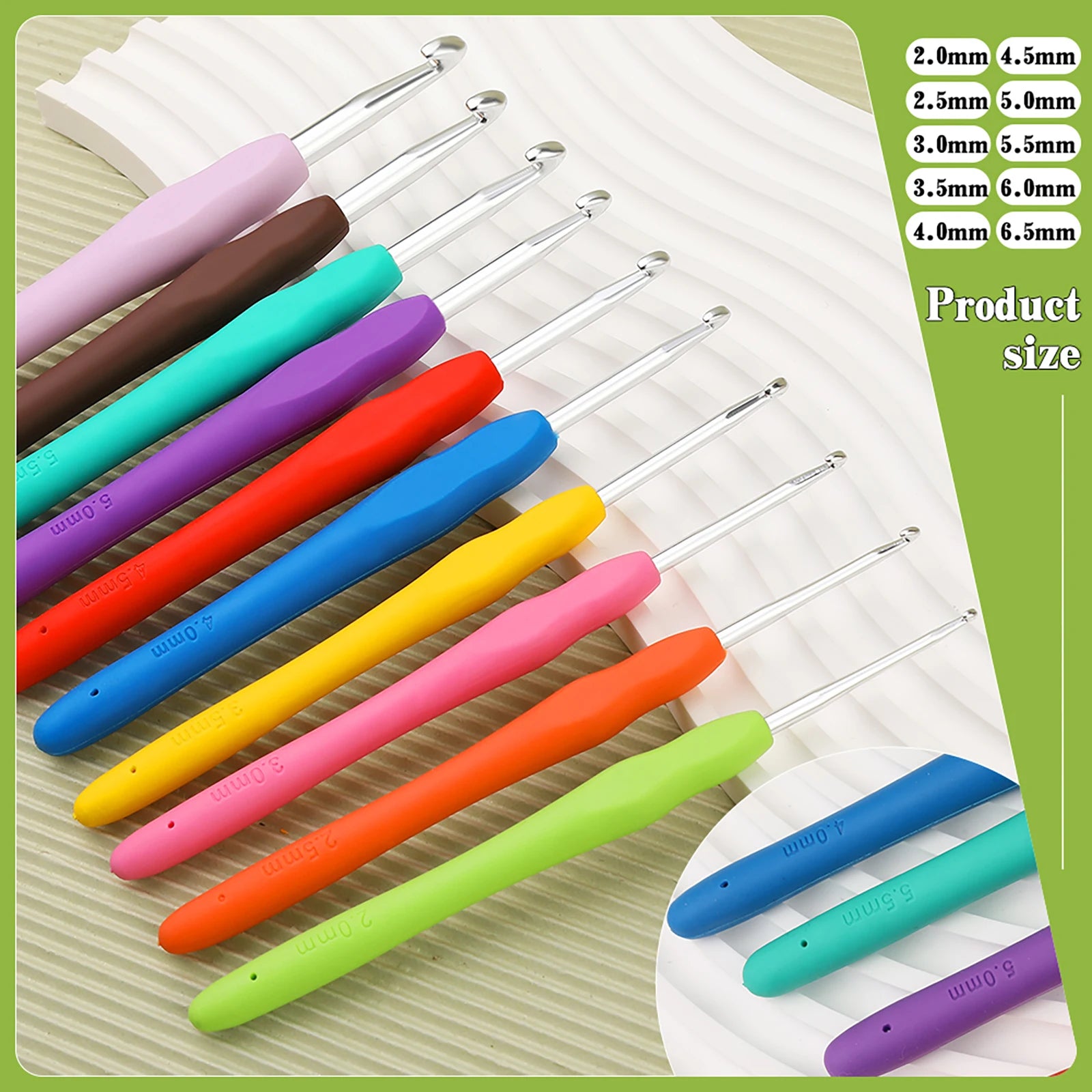 Crochet Knitting Set with Yarn and Hooks