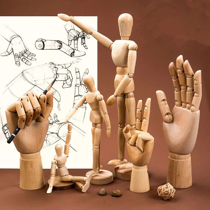 5.5/8/12 inch Artists Wooden Mannequin