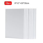 10 Pcs Blank Canvas Board