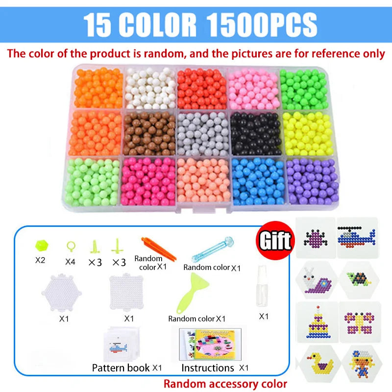 Handmade Magic Water Fuse Beads Set