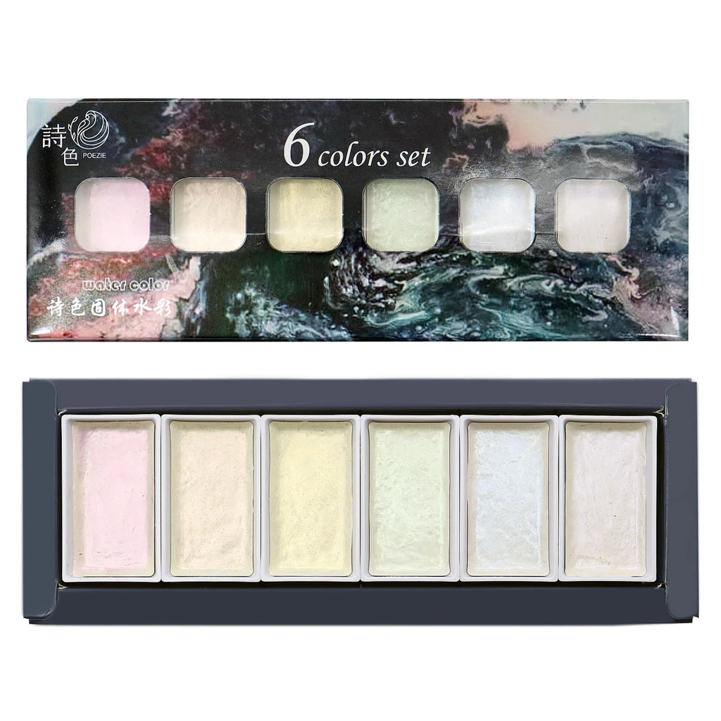 6 colors set, Watercolor Paint