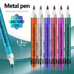 12 Colors Metallic Markers Pens