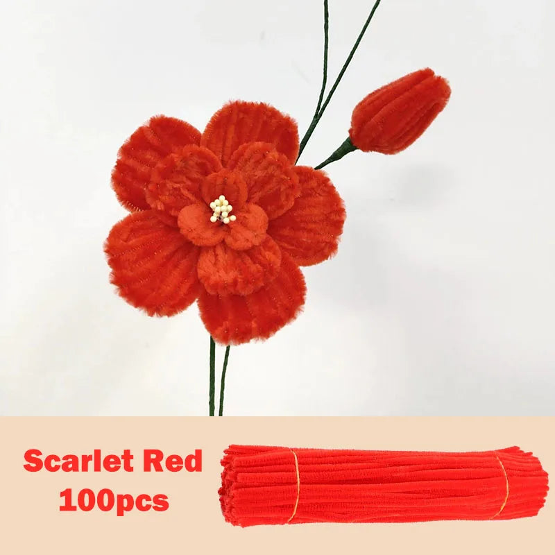 100pcs Colorful Chenille Stems