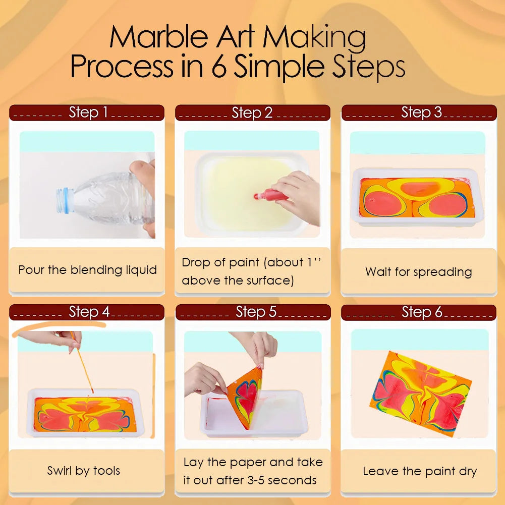 Marble Painting Kit for Kids