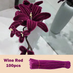 100pcs Colorful Chenille Stems