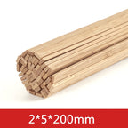 20-50pcs 2/3/5mm Balsa Wood Craft Sticks