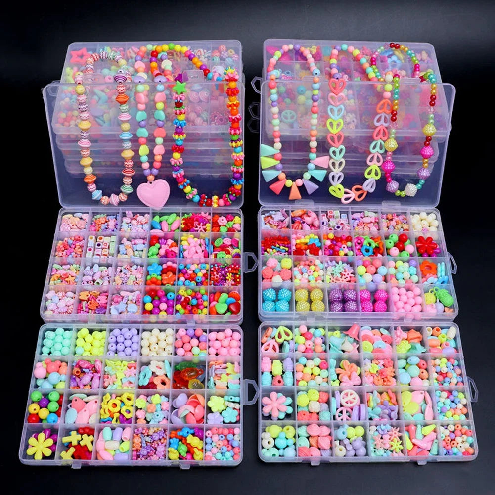 500pcs DIY Handmade Beaded Jewelry Making Kit