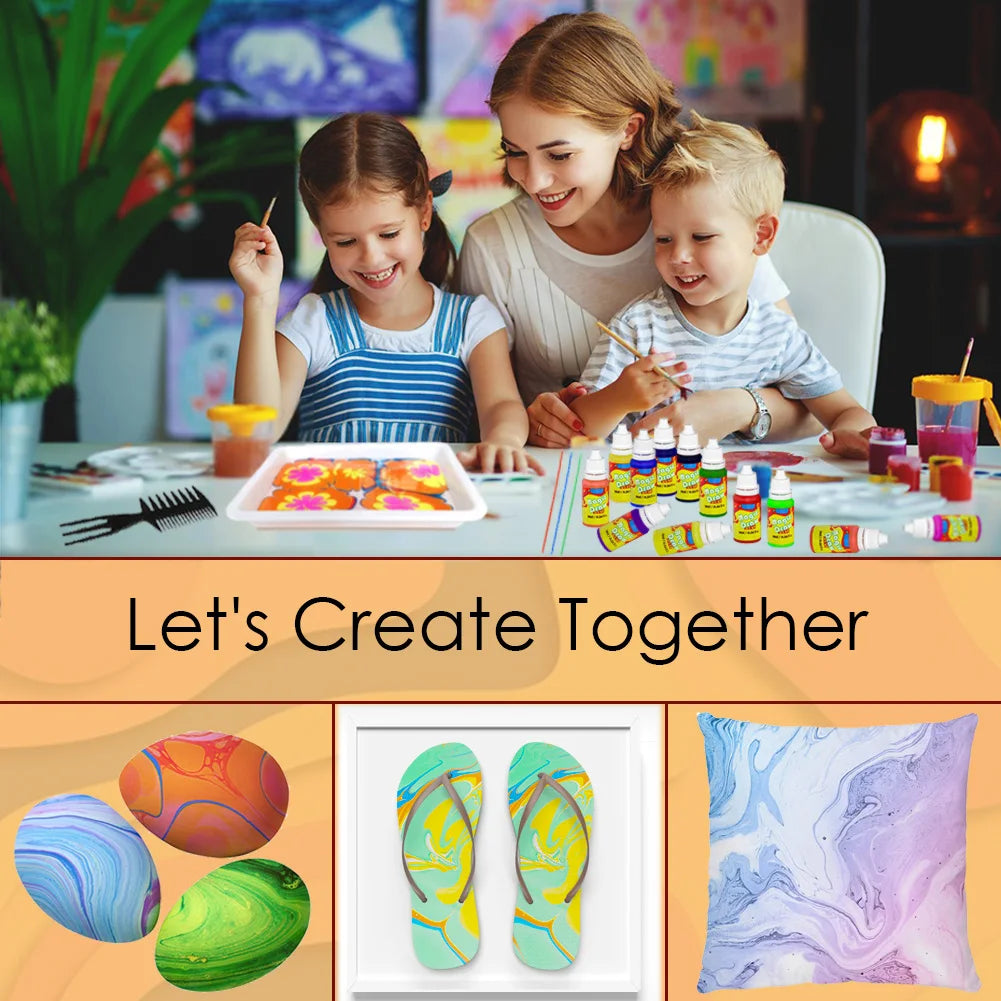 Marble Painting Kit for Kids