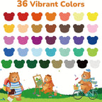 12/24/36/48 Color Silky Twistable Crayons,Washable Art Supplies, Multicultural Pastel Gel Crayons,Easy Grip Coloring Gift